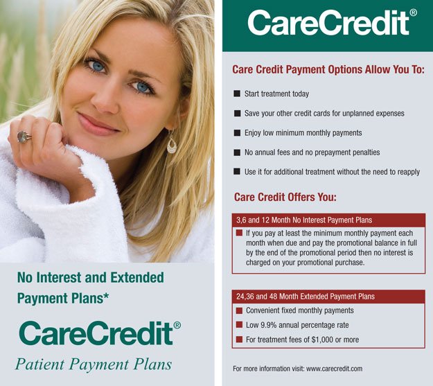 CareCredit newsletter with payment options and benefits
