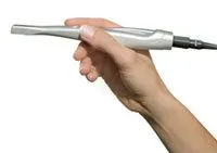 hand holding an Intraoral camera